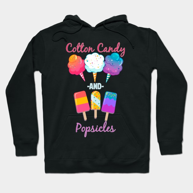 Cotton Candy and Popsicles Hoodie by AmandaPandaBrand